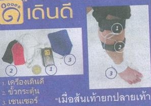 อุปกรณ์ของผลงาน 'เดินดี' นวัตกรรมเดินได้