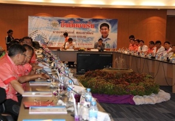 บรรยากาศภายในห้องประชุม การรับฟังการนำเสนอเรื่อง One Province One Hospital เครือข่ายโรงพยาบาลวชิระตองหลาง และ Medical Hub and Tourism Health กลุ่มอันดามัน