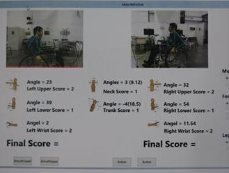เครื่องประเมินความเสี่ยงในการทำงานของผู้พิการและบุคคลทั่วไปที่ใช้ร่างกายส่วนบน
