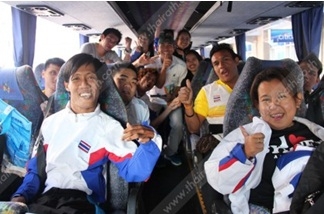 ทัพนักกีฬาคนพิการไทยเดินทางมาแข่งขันกีฬา Boccia ที่ Sydney Olympic Park...