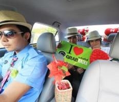 ผู้โดยสารภายใน GrabTaxi
