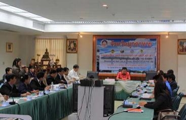 เจ้าหน้าที่งานจัดการภัยพิบัติ สปป.ลาว ศึกษาดูงานการจัดการภัยพิบัติ ปภ.จังหวัดมุกดาหาร