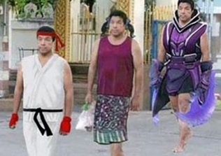 ภาพตัดต่อ ล้อเลียนรศ.ดร.ชัชชาติ สิทธิพันธุ์