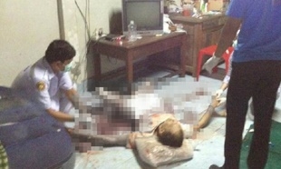 เจ้าหน้าที่หน่วยกู้ภัยเข้าช่วยเหลือ นายสุริยา