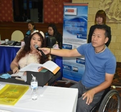 ผู้เข้าร่วมสัมมนาแสดงความคิดเห็นจากการเข้าร่วมประชุม