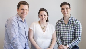 Quentin Miller of Impact Generation Partners with HireUp team Laura and Jordan O'Reilly.