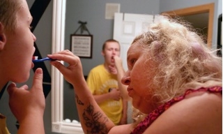 Garrett Edberg, a 12-year-old, with autism and multiple cognitive disabilities, has been on the waiver waiting list for 7 years. Here, Wednesday, Sept. 16, in Elk River, MN