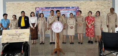 รองผู้ว่าราชการจังหวัดตรัง มอบอุปกรณ์เครื่องช่วยความพิการ จำนวน 70 คัน