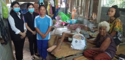 พมจ.สุรินทร์ ช่วยผู้ป่วยติดเตียง เส้นเลือดในสมองตีบ