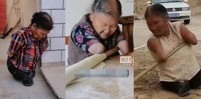 81 ปีแห่งความแข็งแกร่ง! ยอดคุณแม่ ผู้พิการไร้แขน-ขา สู้ชีวิต เลี้ยงดูลูก 3 คนจนเติบใหญ่