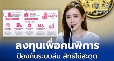 รัฐบาลทุ่ม 45.67 ล้านบาท ยกระดับฐานข้อมูลคนพิการ