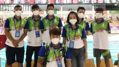 2ว่ายน้ำคนพิการไทยคว้าโควต้าพาราลิมปิกที่ญี่ปุ่น