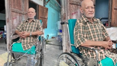 ปู่พิการครึ่งท่อนสุดทรหด ใช้ชีวิตในรพ. 36 ปี ชีวิตที่เหลือขออยู่กับลูกเมีย