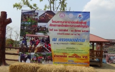 อาชาบำบัดฟื้นฟูศักยภาพเด็กพิการทางสติปัญญา