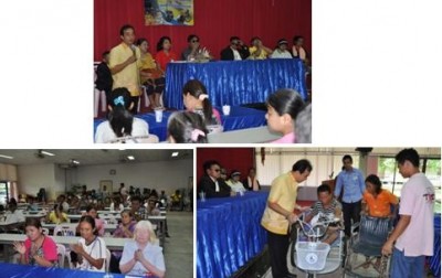 รวมภาพกิจกรรมศรีสะเกษอบรมส่งเสริมอาชีพผู้พิการ