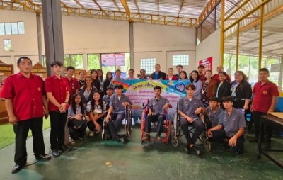 ศึกษาดูงานศูนย์ซ่อมเครื่องช่วยพิการ สร้างสุขสู่ชุมชน ณ วิทยาลัยเทคนิคหลวงพ่อคูณฯ