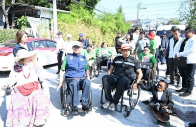 ผู้ว่าฯชัชชาติชวนคนพิการทดสอบทางเท้าลาซาล รับฟังข้อเสนอแนะจุดบกพร่องเชิงเทคนิค