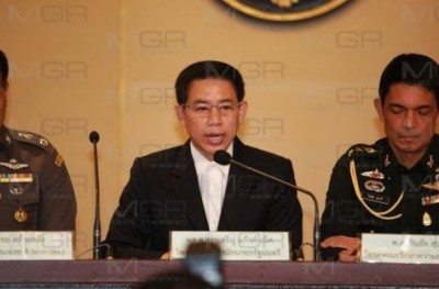 พลตรี สรรเสริญ แก้วกำเนิด โฆษกประจำสำนักนายกรัฐมนตรี