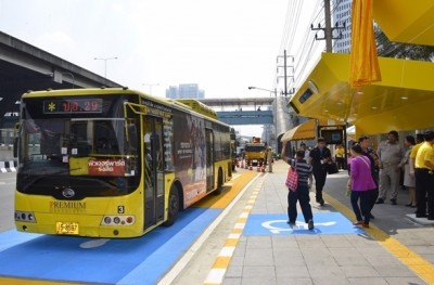 ทางหลวงเปิดใช้ป้ายรถเมล์อัจฉริยะหน้าปตท.แล้ว