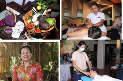 รวมภาพการนวดแบบสปาไทย