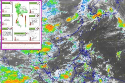 'จันทบุรี-ตราด-ระนอง-พังงา-ภูเก็ต'เจอฝนตกหนักอีก
