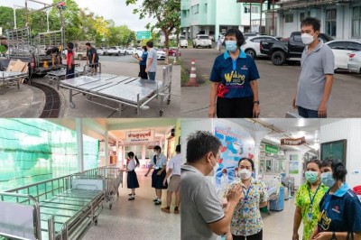 กลุ่มสาธุจังหวัดตราด เป็นตัวแทนมอบเตียงจำนวน 35 เตียงตึกหอผู้ป่วยอายุกรรมชาย