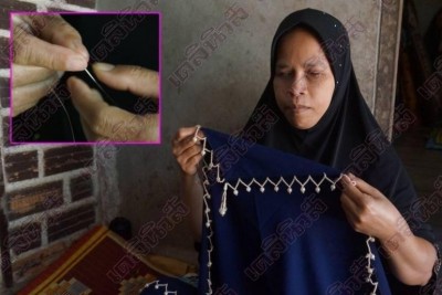 พิการแล้วไงขอใช้ใจเย็บผ้า 'สาวตาบอด'สนเข็มเย็บฮิญาบ