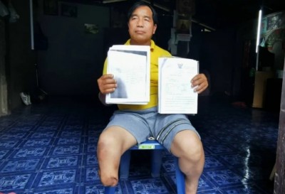 ร้องถูกรถพ่วงชนขาขาด ตร.บังคับเซ็นรับผิดฝ่ายเดียว ซ้ำโดนประกันฟ้องเรียกเงิน