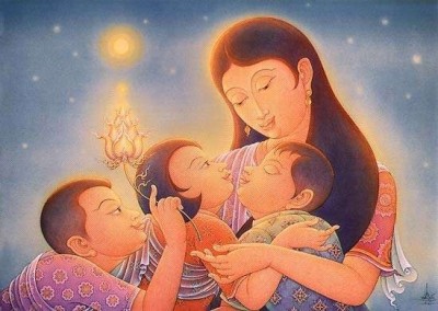 พระอรหันต์ในบ้าน ก็คือ พ่อแม่ ซึ่งเป็นครูคนแรกของชีวิต