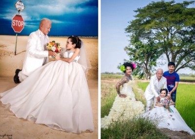 พรีเวดดิ้งนางจรูญศรี พิการร่างกายผิดรูป และสามี