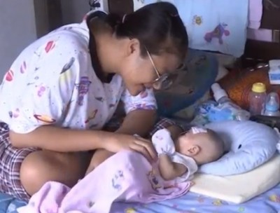 เวทนา น้องพีช พิการปากแหว่งเพดานโหว่ จ.สมุทรปราการ