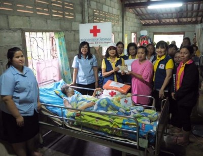 เหล่ากาชาดจังหวัดระยองออกเยี่ยมผู้ป่วยติดเตียง ผู้พิการ ผู้สูงอายุ ที่ยากไร้ ประจำปี 2562 พื้นที่อำเภอแกลง