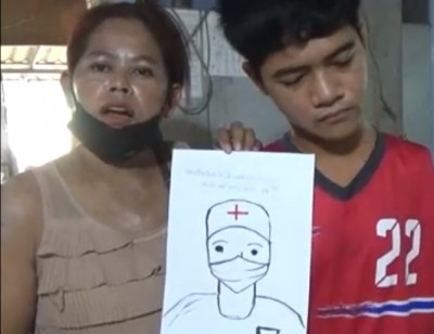 ชื่นชมน้องทาม หนุ่ม ม.5 พิการแขนสองข้าง ใช้เท้าวาดรูปหารายได้เสริมเป็นทุนการศึกษา