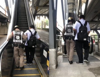 เปิดใจ ตำรวจ ช่วย ชายพิการตาบอด พาส่งรถไฟฟ้า หลังโซเชียลชื่นชม