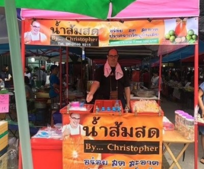 ทัชหัวใจ คริสโตเฟอร์ ควักเงินก้อนสุดท้าย ลงทุนขายน้ำส้มแม้พิการ