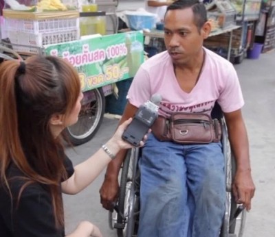 “กอล์ฟ”หนุ่มอัมพาตครึ่งตัว ชีวิตสุดลำบากแต่ขอสู้ ไม่เป็นภาระให้ใคร