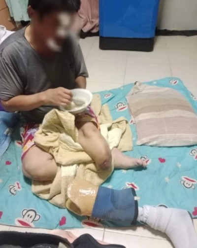 'ลูกชายวินพิการ' เปิดใจ พ่อโดนลูกหนี้พลังใบซ้อมน่วม หลังทวงเงิน 100 บาท