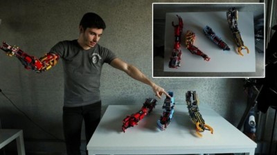 สร้างแขนเทียมหุ่นยนต์ด้วยตัวต่อเลโก้