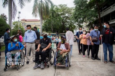 กลุ่มสภาคนพิการทุกประเภทเเห่งประเทศไทย ทวงถามควาทคืบหน้า โควต้า สลากกินแบ่งรัฐบาล